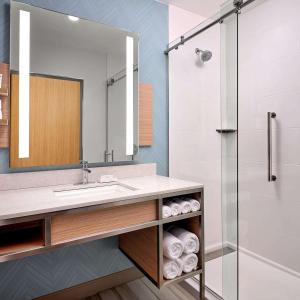 Koupelna v ubytování Hilton Garden Inn Grapevine At Silverlake Crossing, Tx