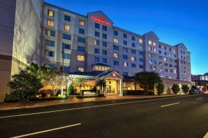 a rendering of a hotel on a city street at Hilton Garden Inn New Orleans Convention Center in New Orleans