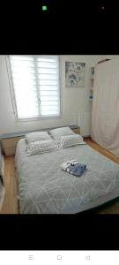 Ένα ή περισσότερα κρεβάτια σε δωμάτιο στο Maison au calme proche centre ville