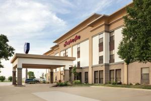 a rendering of the front of a hotel at Hampton Inn Shawnee in Shawnee