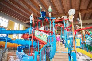a water park with a colorful water slide at DoubleTree Boston North Shore Danvers in Danvers
