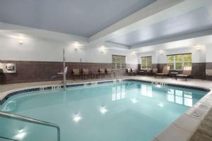 a large swimming pool in a hotel at Homewood Suites Atlantic City Egg Harbor Township in Egg Harbor Township