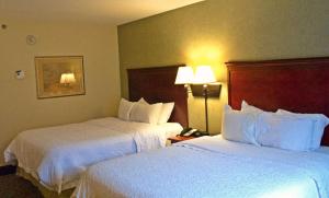 Postel nebo postele na pokoji v ubytování Hampton Inn Ithaca