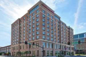 a rendering of a hotel building on a city street at Hampton Inn & Suites Nashville Downtown Capitol View, Tn in Nashville