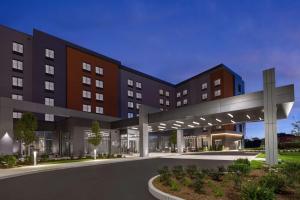 a rendering of the front of a building at Hampton Inn Boston Woburn in Woburn