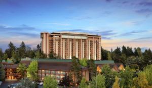 een weergave van het Hilton Resort en Casino bij DoubleTree by Hilton Seattle Airport in SeaTac