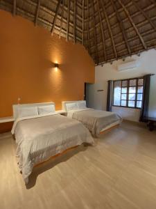 Cama o camas de una habitación en Hotel La Palma Del Paso Real- Solo adultos