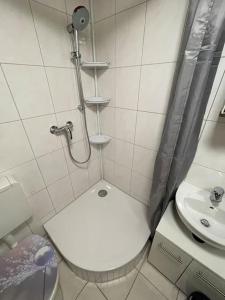 Koupelna v ubytování Zentrale Wohnung in Düren