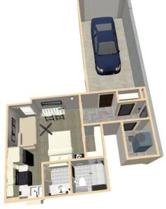 Η κουζίνα ή μικρή κουζίνα στο Modern Studio Basement with Private Entrance