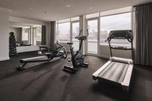 Fitness centrum a/nebo fitness zařízení v ubytování Hotel Alba Adelaide