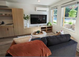 Televiisor ja/või meelelahutuskeskus majutusasutuses The Vinyl Suite on Music Row