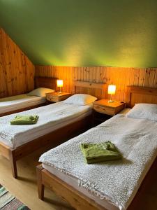 Postel nebo postele na pokoji v ubytování Viesu nams Vālodzes