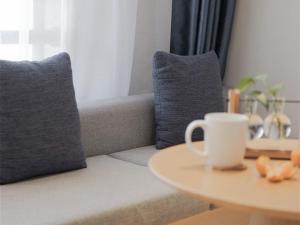 Posezení v ubytování GreenTree Eastern Hotel Jiaxing Jiangnan Moore Store