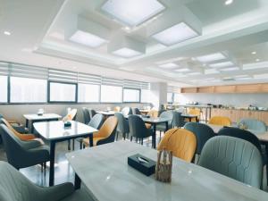 Posezení v ubytování GreenTree Eastern Hotel Jiaxing Jiangnan Moore Store