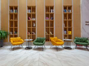 Posezení v ubytování GreenTree Eastern Hotel Jiaxing Jiangnan Moore Store