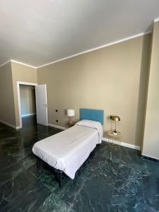 1 dormitorio con 1 cama grande en una habitación en B&B Piazza Duomo al 55, en Voghera
