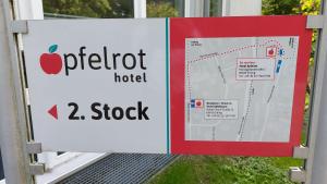 Certifikát, hodnocení, plakát nebo jiný dokument vystavený v ubytování Hotel-Etage Apfelrot