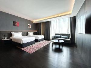 Katil atau katil-katil dalam bilik di Jazz Hotel Penang