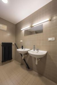 Koupelna v ubytování Zámecký Hostel Litomyšl
