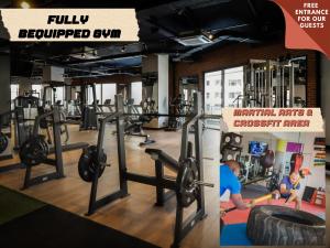 Fitnesscentret og/eller fitnessfaciliteterne på Flavius Apartments in Caesar Resort & SPA, Long Beach