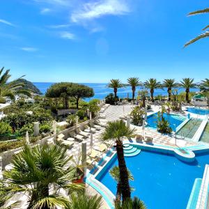 a view of the pool at the resort at Borgo Romantica - Resort & Spa in Ischia