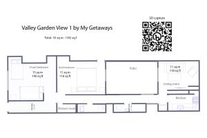 Planul etajului la Valley Garden View 1 By My Getaways