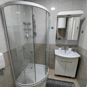 Phòng tắm tại Apartman Tara