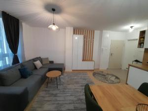 a living room with a couch and a table at Apartment Bjelasnica DAH in Bjelašnica
