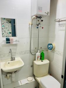 Koupelna v ubytování 嘉應賓館HAKKAS GUEST House