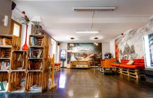 Posezení v ubytování Pegasus Hostel Berlin