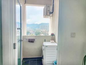 En generel udsigt til bjerge eller udsigt til bjerge taget fra lejligheden