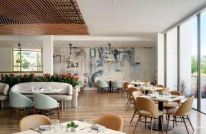 Hilton Los Angeles-Culver City, CA餐厅或其他用餐的地方