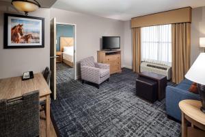 TV a/nebo společenská místnost v ubytování Homewood Suites by Hilton Austin/Round Rock