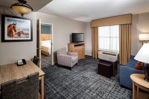 TV a/nebo společenská místnost v ubytování Homewood Suites by Hilton Austin/Round Rock
