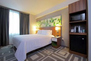 Ένα ή περισσότερα κρεβάτια σε δωμάτιο στο Hilton Garden Inn New York Central Park South-Midtown West