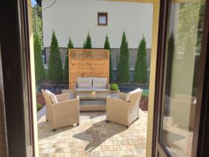 Ruang duduk di Apartamenty Grodzisko +9 gambar