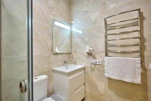 Koupelna v ubytování Готель У Борисовича & SPA
