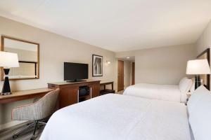 Postel nebo postele na pokoji v ubytování Hampton Inn Lehighton - Jim Thorpe