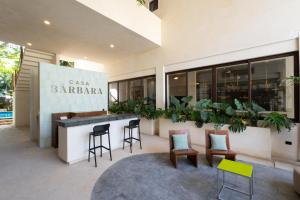 Posezení v ubytování Hotel Casa Barbara Holbox