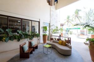 Posezení v ubytování Hotel Casa Barbara Holbox