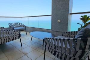 Een balkon of terras bij Exclusive apartments