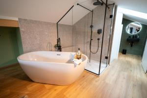 Kopalnica v nastanitvi Apartments Kras 24 with Pool