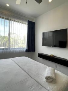 Postel nebo postele na pokoji v ubytování RelaxConect-Freeparking-FastWIFI + 21 fotografií