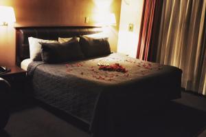 Voodi või voodid majutusasutuse Hotel Flamingo Kristal toas