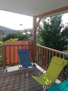 Balcone o terrazza di F2 proche plage Anse Mitan