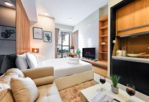 TV a/nebo společenská místnost v ubytování S Lux Apartment