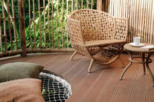 Χώρος καθιστικού στο Treehouse de Valentine