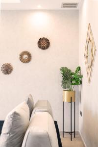 Posezení v ubytování Cactus Villas