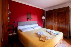 Postel nebo postele na pokoji v ubytování Agriturismo Terre Bianche