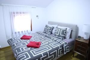 En eller flere senger på et rom på Ego Apartment Ćuprija